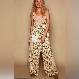 POL Floral Jumpsuit with Pockets